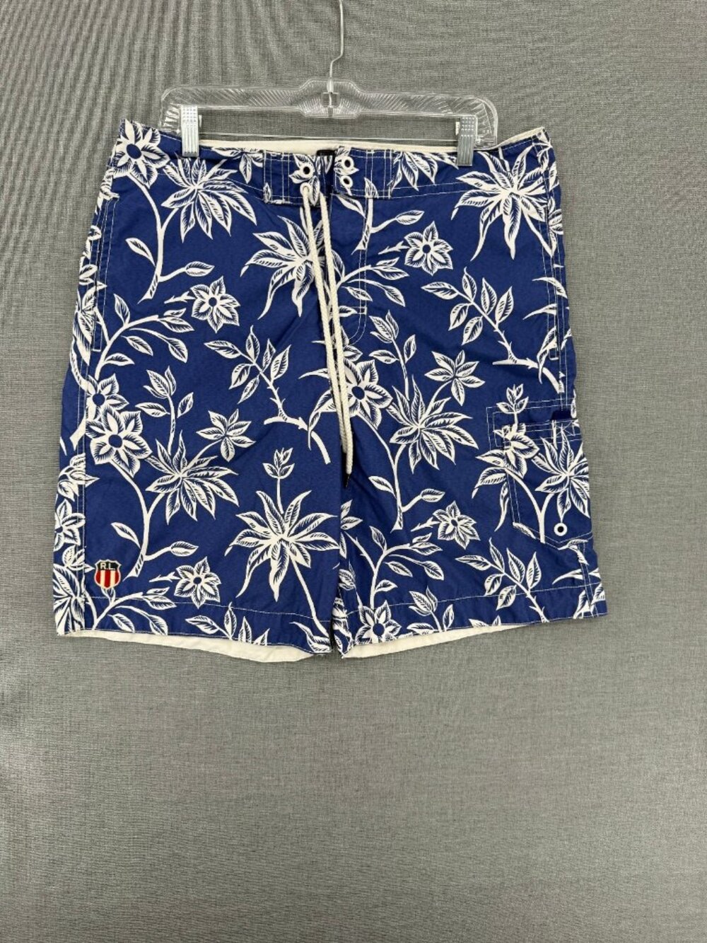 Polo Jeans Company Ralph Lauren Board Shorts Mens L 9" Hawaiian Swim Trunks